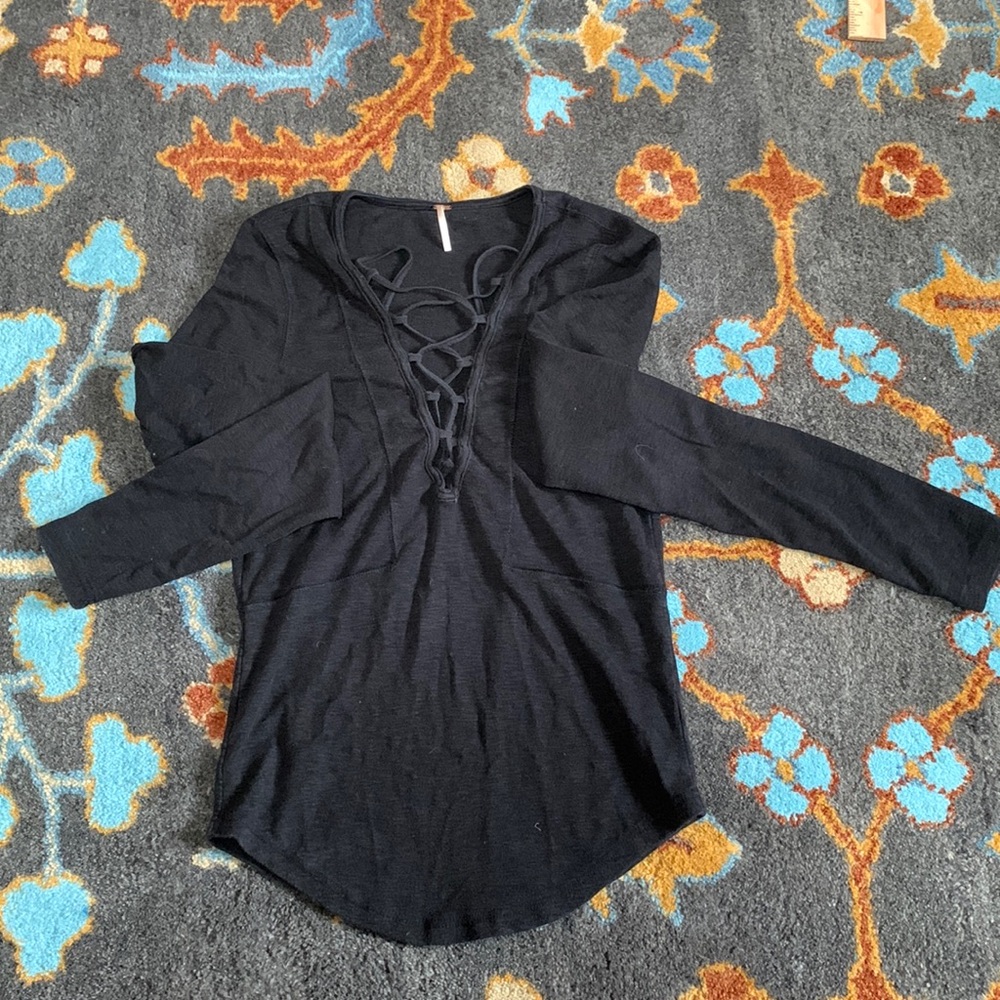 Free people large long sleeve top